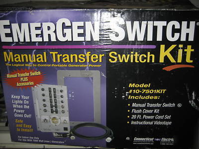 Emergen manual transfer switch kit 10-7501 kit