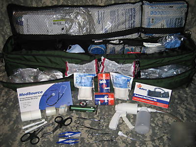 Iron duck first responder stocked oxygen/trauma kit
