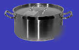 New stainless steel brazier set - 8 qt