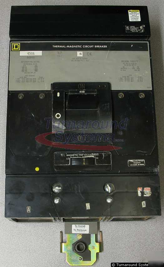 Square d MA36450 circuit breaker, 450 amp, i-line