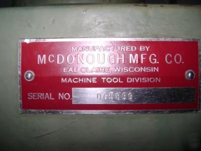 Sterling dv 5899 large drill grinder machine w/ manual