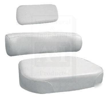 New tractor seat back cushion a-159860A-S3 white oliver