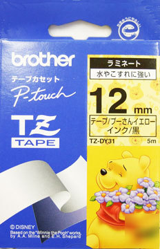 Brother p-touch tz tape 12MM winnie the pooh japan