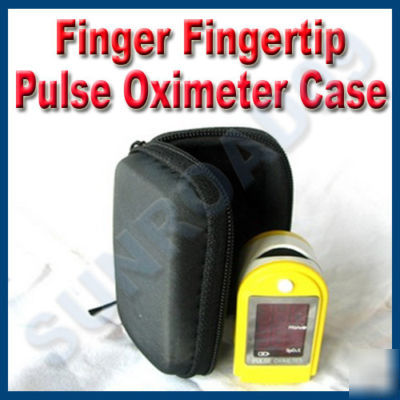 Hard semi carrying case for fingertip finger oximeter