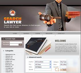 Lawyer search website with google adsense & domain name