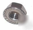 M8 stainless steel serrated flange nuts free post 10PK
