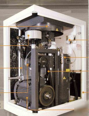 New us air rotary screw compressor 40 hp 202CFM ir 40HP