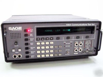 Sage instruments 930A communications test set loaded
