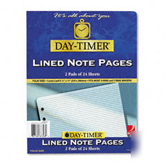 Lined note pads, folio size 8 1/2 x 11 pages DTM87328
