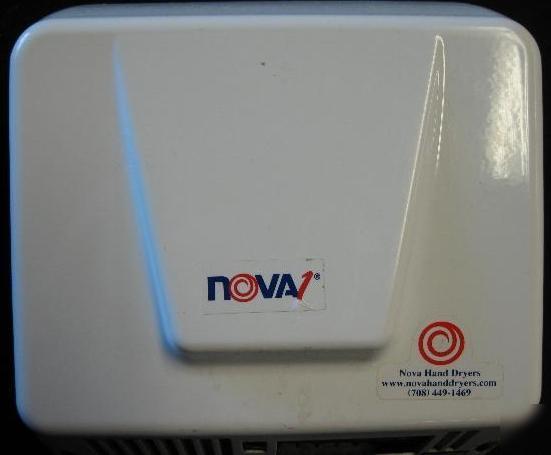 Nova white commercial automatic hand dryer 830