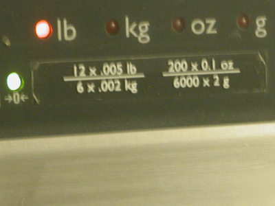 Weigh-tronix qc-3265, 12 lb x .005 lb, 6X.002 kg, lcd