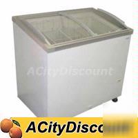 Fricon chest freezer 5.7 cu.ft w/ angle curve glass top