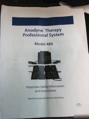 Anodyne 480 professional therapy system , case ,4 pads