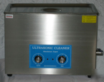 New industrial 500 w 27 liter heated ultrasonic cleaner