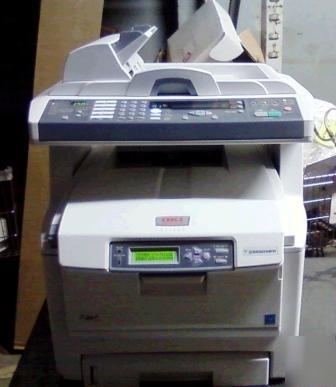 Okidata C5550 mfp color copier w/ toner & cartridges