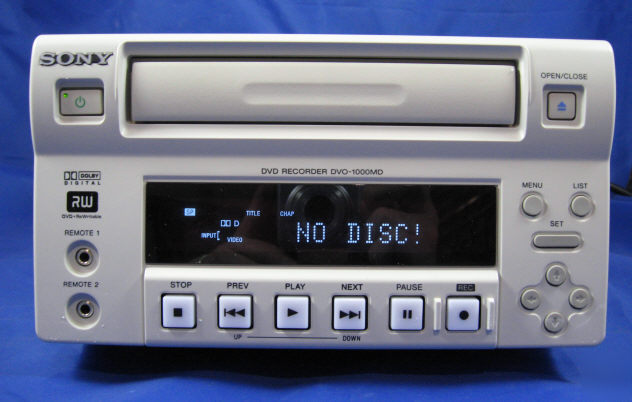 Sony dvo-1000MD medical grade dvd recorder