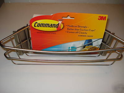 3M command corner caddy - satin/ nickel