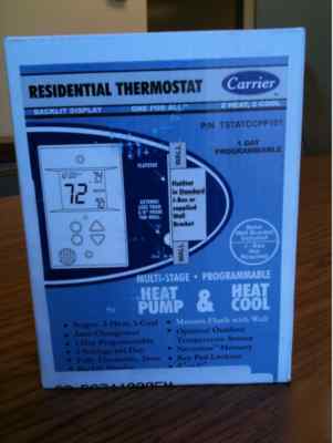 Carrier programmable flush mount thermostat flat stat 