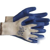 Boss string knit flexi grip palm gloves, large 8426L