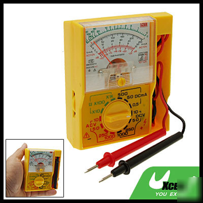 Electrical dc ac db multitester yellow pocket size