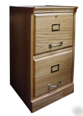 Oak personal 2 drawer file cabinet 521