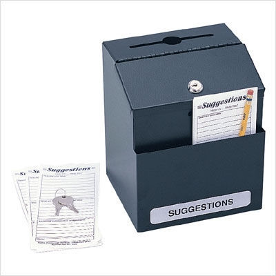 Safco products steel suggestion box