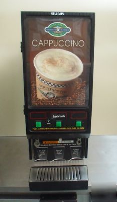 Bunn fmd-3 blk cappuccino machine-3 hoppers- set of 3