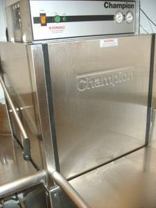 Champion high temp dishwasher with tabling and more