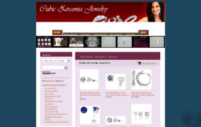 Cubic zirconia jewelry niche amazon store website