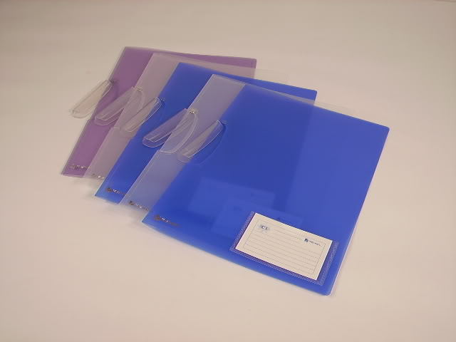 Pack of 5 rexel ice A4 clip files folders assorted pack