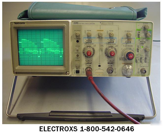 Tektronix 2215 - 60MHZ dual trace oscilloscope hums