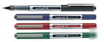 Uni-ball eye ub-150 pigment ink ball pen blue black red