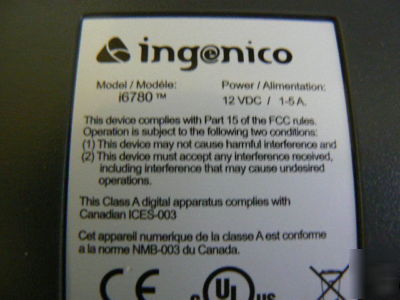 Ingenico I6780 color touch screen payment terminal