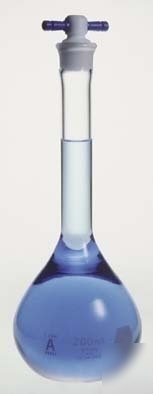 Kimble/kontes kimax volumetric flasks with : 28014F 25