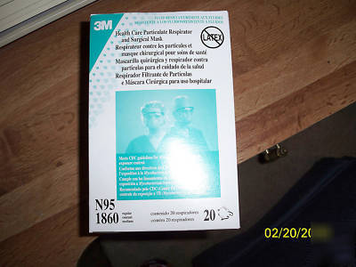 3M 1860/N95 respirator/surgical masks 20/box