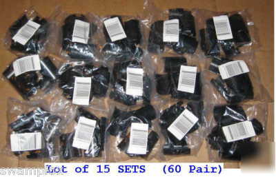 60 pair(15 sets) split sleeves metro-type wire shelving