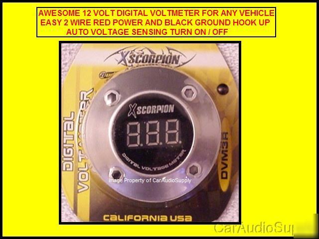 New 12 volt digital voltmeter for use with radio or cb