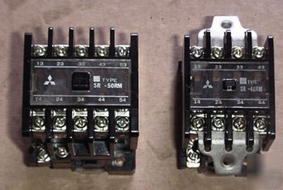 (2) mitsubishi mazak contactor relay sr 50RM sr 40RM