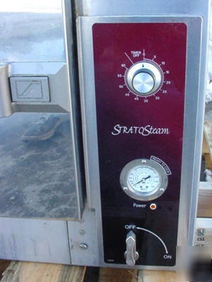 Electric strato direct steam stack oven-shrimp-lobster