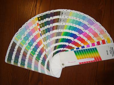 Used pantone process color swatch book formula guide 