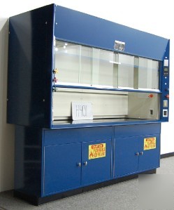 Kewaunee 8' lab lab laboratory fume hood w/ air monitor