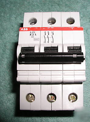New abb S273-K2 3-pole miniature circuit breaker