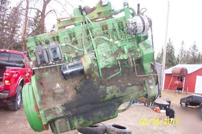 John deere 4020 turbo engine out of a 7700 combine 