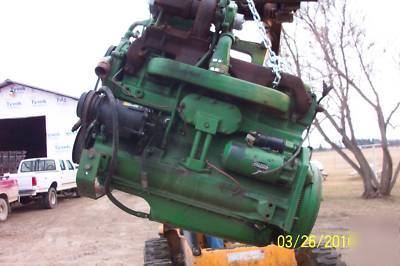 John deere 4020 turbo engine out of a 7700 combine 