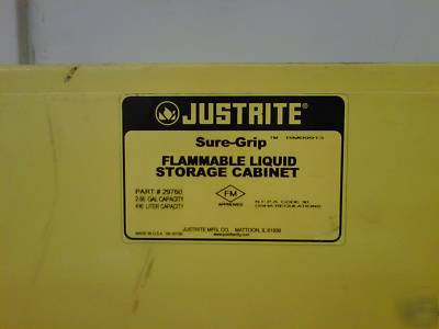 Just rite flammable liquid storage cabinent-part #29760