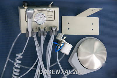 Two dental handpiece control, syringe & water system