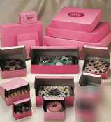 Pink bakery box - 9'' x 9'' x 4'' - 0861SOC - 0861