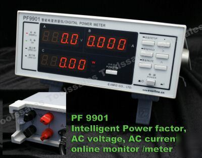 9901 intelligent power factor ac voltage current meter