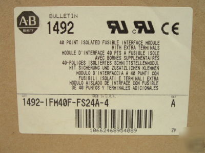 Allen bradley 1492-IFM40F-FS24A-4 interface module 