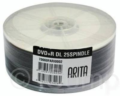 X25 arita 8X dvd +r dual layers full face printables